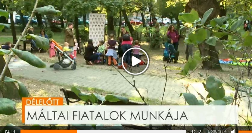 Máltai Fiatalok munkája - Bonum TV tudósítás